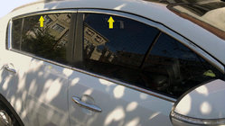 Kia Sportage 2010–2015 Bovenste sierstrip (4 stuks, RVS) foto 1