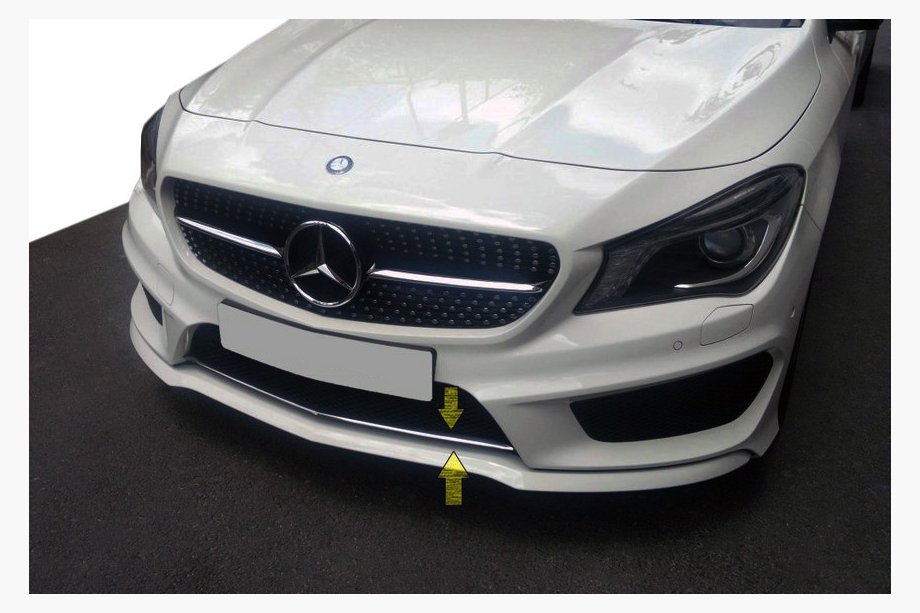 Mercedes CLA C117 2013–2019 RVS afdekking voor bumperrooster Image