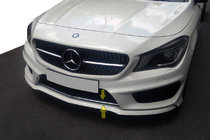 Mercedes CLA C117 2013–2019 RVS afdekking voor bumperrooster foto 1