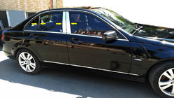 Mercedes C-klasse W204 2007–2015 RVS stijlbekleding foto 1