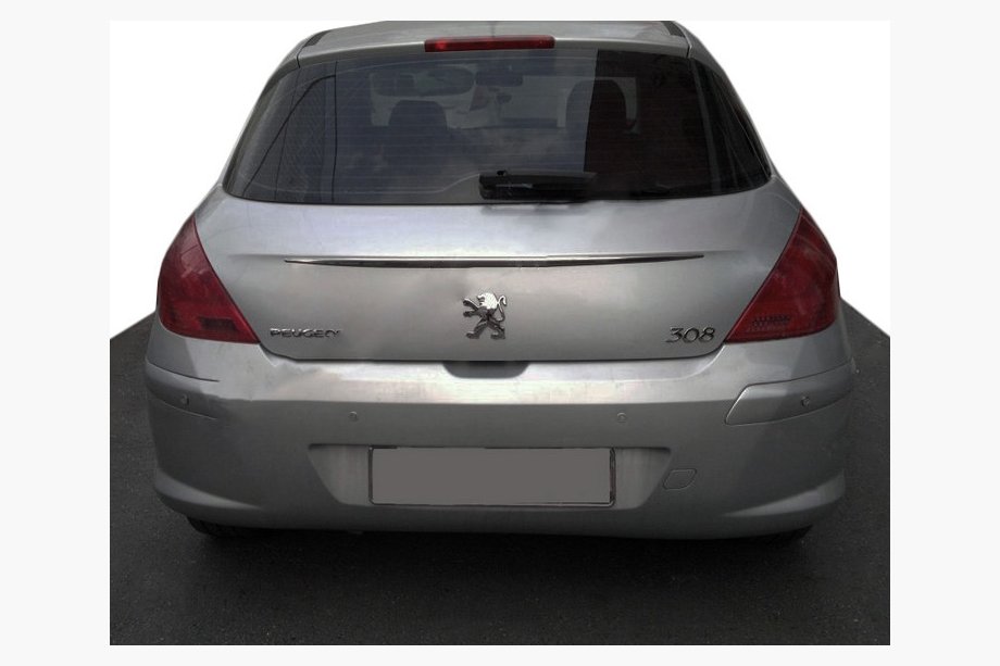 Peugeot 308 2007–2013 Chromen strip boven kenteken (RVS) Image