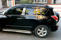 Toyota Rav 4 2006–2013 Deurstijllijsten (RVS) foto 1