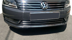 Volkswagen Passat B7 2012–2015 RVS afdeklijsten voor bumperrooster foto 1