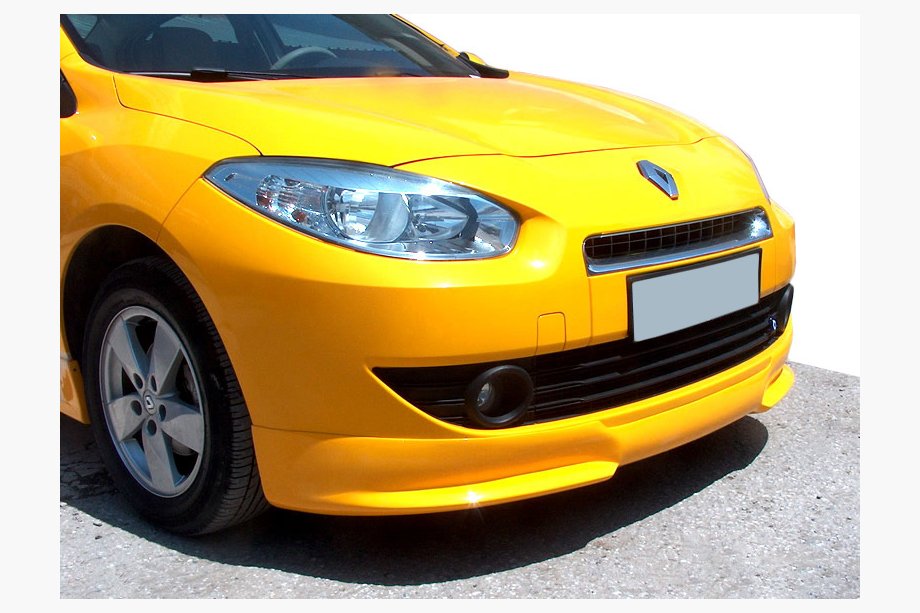 Renault Fluence 2009–2016 Voorbumper onderlip (spuitklaar) Foto 1