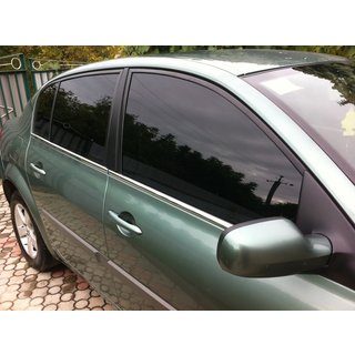 Buiten raamomlijsting set (4-delig, RVS) Renault Megane II 2004–2009 foto 2