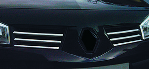 Renault Megane II 2004–2009 Grille sierlijsten (model 2004-2006, 6 stuks, RVS) OmsaLine - Italiaans roestvrij staal foto 4
