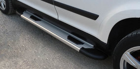 Skoda Yeti 2009–2017 Bosphorus OLD grey side steps (2 stuks, aluminium) foto 1