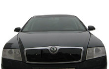 Skoda Octavia II A5 2006–2010 Winterafdekking voor grille (bovenste) foto 4