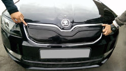 Skoda Octavia III A7 2013–2019 Winterafdekking voor grille (2013-2017) Hoogglans foto 3