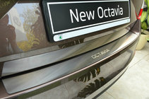 Skoda Octavia III A7 2013–2019 Nataniko RVS achterbumper beschermlijst Sedan foto 1