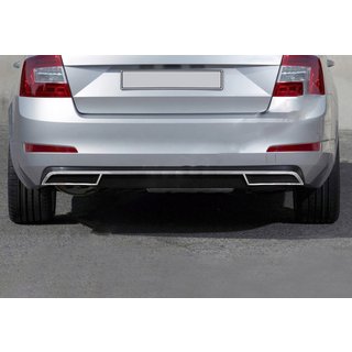RVS omlijsting achterdiffuser (2013-2017) Skoda Octavia III A7 2013–2019 foto 1