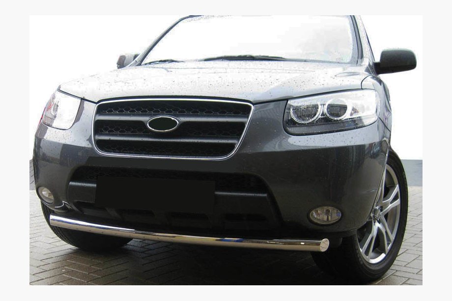 Hyundai Santa Fe 2 2006–2012 Frontbescherming ST008 (RVS) Image