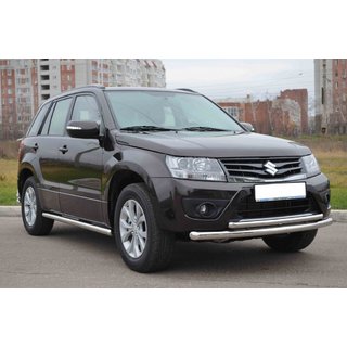 Voorste dubbele bullbar 60/42 mm (RVS) Suzuki Grand Vitara 2005–2017 foto 3