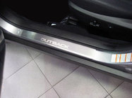 Subaru Outback 2009–2014 Natanika premium dorpellijsten (2 stuks, RVS) foto 1