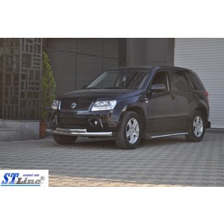 Voorste dubbele bullbar 60/42 mm (RVS) Suzuki Grand Vitara 2005–2017 foto 4