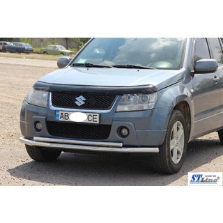 Voorste dubbele bullbar 60/42 mm (RVS) Suzuki Grand Vitara 2005–2017 foto 2