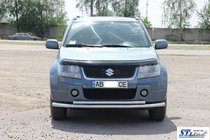 Suzuki Grand Vitara 2005–2017 Voorste dubbele bullbar 60/42 mm (RVS) foto 10