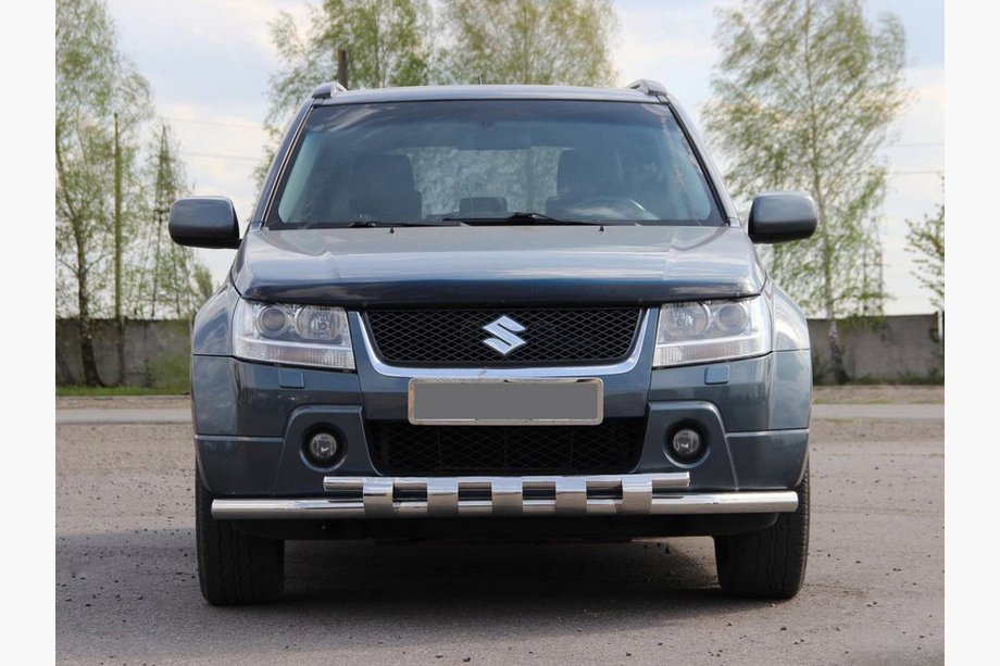 Suzuki Grand Vitara 2005–2017 Voorste bullbar ST015 (RVS) Image