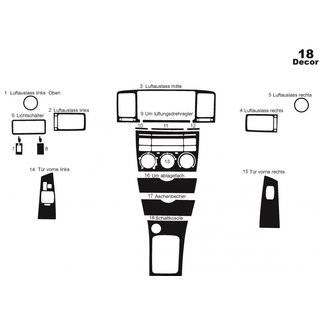 Dashboard sierlijsten (2002-2004) Toyota Corolla 2002–2007 foto 2