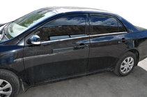 Toyota Corolla 2007–2013 Buiten raamomlijsting set (4-delig, RVS) Carmos - Turks staal foto 1