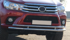Toyota Hilux 2015– Frontbescherming ST018 (RVS) foto 7