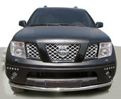 Nissan Pathfinder R51 2005–2014 RVS frontbescherming ST008-2 foto 1