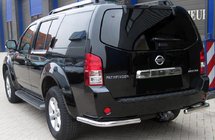 Nissan Pathfinder R51 2005–2014 Achterbeschermbeugel AK003 (RVS) foto 1