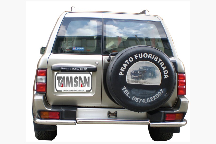 Nissan Patrol Y61 1997–2011 Achterbeschermbeugel AK005-1 (RVS) Image