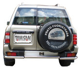 Nissan Patrol Y61 1997–2011 Achterbeschermbeugel AK005-1 (RVS) foto 1