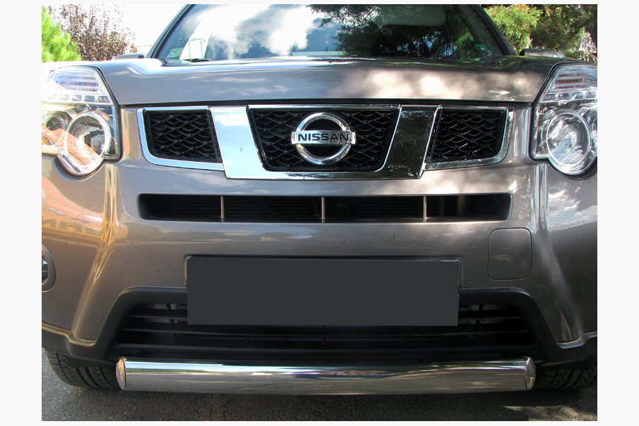 Nissan X-trail T31 2007–2014 RVS voorbescherming ST008-Oval Image