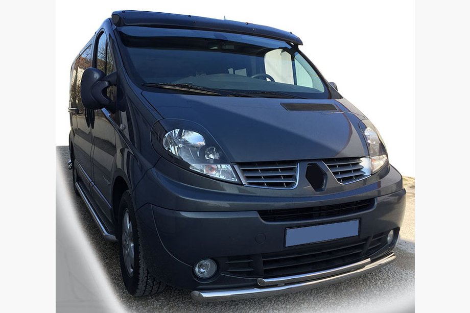Renault Trafic 2001–2015 Voorbeschermbeugel ST014 (RVS) Image