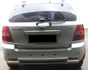 Kia Sorento I BL 2002–2009 Dubbele achterbeugel AK002 (RVS) foto 1