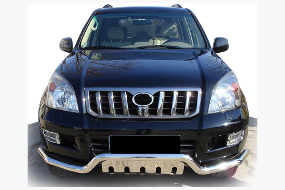 Toyota Land Cruiser Prado 120 2002–2009 Voorbeugel ST013 (RVS) Image