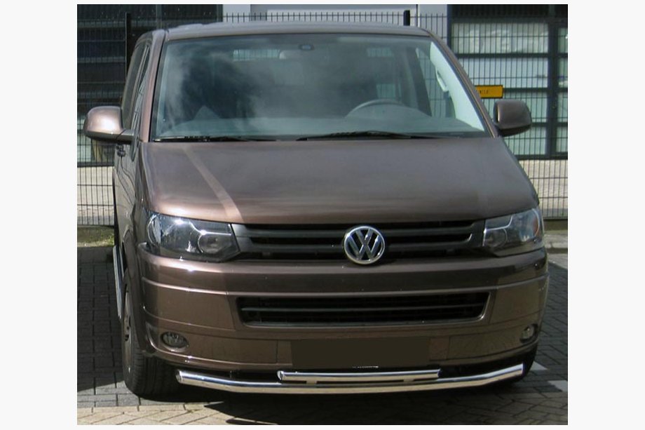 Volkswagen T5 2010–2015 Dubbele bullbar voorzijde 60/48 mm (RVS) 51 x 42 mm Image