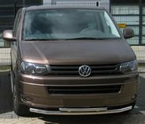 Volkswagen T5 2010–2015 Dubbele bullbar voorzijde 60/48 mm (RVS) 51 x 42 mm foto 1