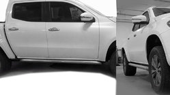 Mercedes X-klasse 2017–2020 Sidebars met schuine afwerking (2 stuks, RVS) foto 1