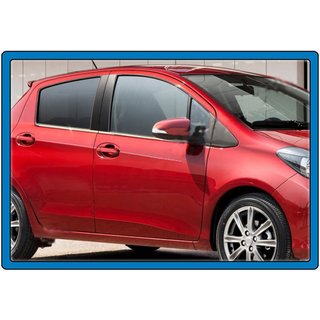 Raamomlijsting (4 stuks, RVS) Toyota Yaris 2010–2020 foto 3