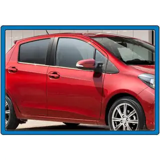 Raamomlijsting (4 stuks, RVS) Toyota Yaris 2010–2020 foto 3