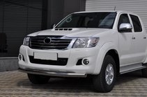 Toyota Hilux 2006–2015 Frontbescherming ST008 (RVS) foto 2