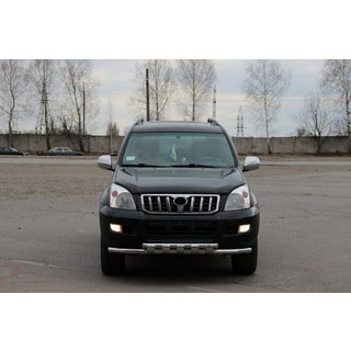 Voorste bullbar ST015 (RVS) Toyota Land Cruiser Prado 120 2002–2009 foto 2