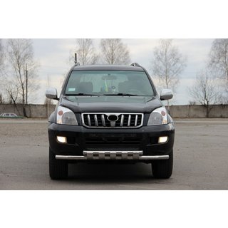 Voorste bullbar ST015 (RVS) Toyota Land Cruiser Prado 120 2002–2009 foto 3