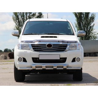 RVS voorbumperbescherming ST015 Toyota Hilux 2006–2015 foto 1