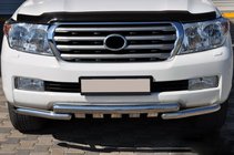 Toyota Land Cruiser 200 2007–2021 Voorste bullbar ST015 (RVS) foto 2