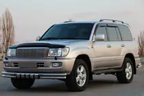 Toyota Land Cruiser 100 1998–2007 Voorste bullbar ST015 (RVS) foto 1