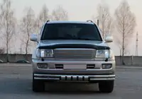 Toyota Land Cruiser 100 1998–2007 Voorste bullbar ST015 (RVS) foto 2