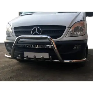 Bullbar WT003-Plus (RVS) Mercedes Sprinter W906 2006–2018 foto 1