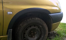Citroen Berlingo 1996–2008 Kunststof wielkastverbreders (4 stuks, zwart) foto 1