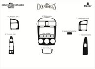 Kia Cerato 1 2004–2009 Dashboard sierlijsten 2004-2006 (Sedan) Aluminium foto 4