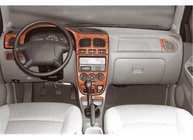 Kia Rio 2000–2005 Dashboardpanelen (2000-2002) Aluminium foto 2
