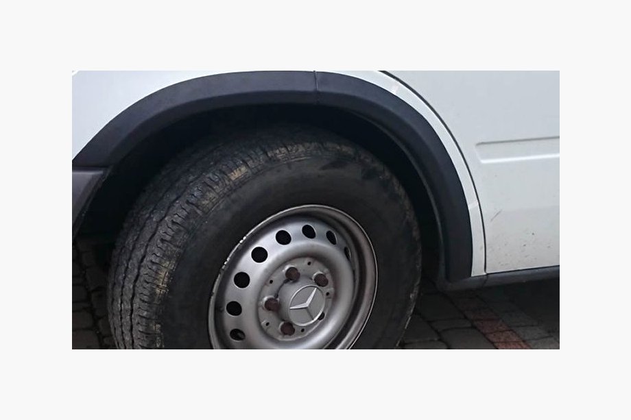 Mercedes Sprinter W901/902/903/904/905 1995–2006 Wielkastverbreders (6 stuks, zwart) Image